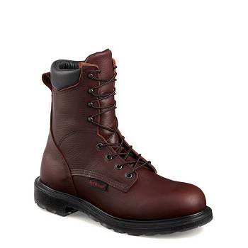 Red Wing SuperSole 2.0 8-inch Safety Toe - Hnede Pracovne Cizmy Panske, RW338SK